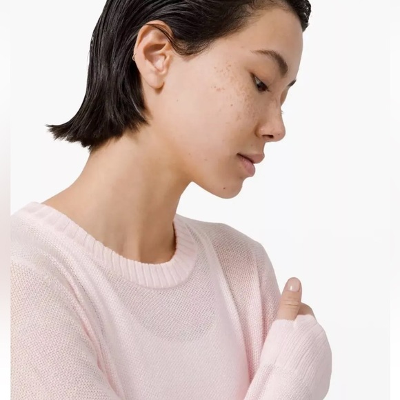 Lululemon Sincerely Yours Sweater in Pink Size 8 - Picture 6 of 16